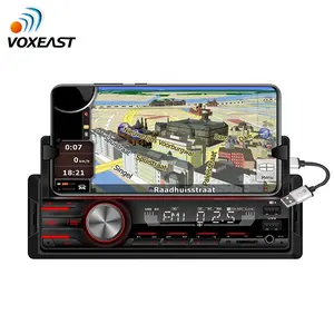 Fixed Panel Dual USB SD FM MMC Mobile Phone Holder & 2.1A Quick Recharging Car Mp3 Player with BT and LCD Display
