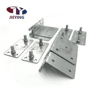 Jieying Furniture Hardware Accessories Custom Size Bed Corner Connecting Bracket for wood