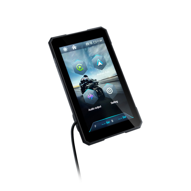 5inch 5V USB Motorcycle Carplay Rotatable Navigation Wireless CarPlay Android Auto Screen Mirroring Display Portable Motor GPS