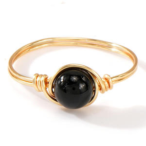 Anillos de Dedo Unisex Clásicos con Cuentas de Piedra Natural, Energía Curativa, Regalo de Piedras Preciosas - Product Image 5
