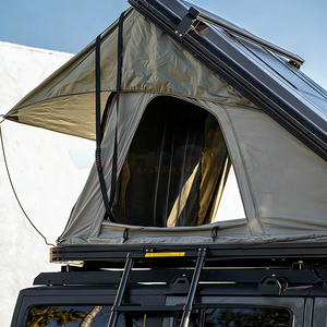Carpa de techo rígida para coche, tipo Dachzelt, para acampar al aire libre, con capacidad para 4 personas. - Product Image 2