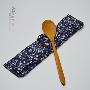 Bamboo Tableware Set Spoon Fork Knife Chopsticks Travel Outdoor Utensil Eco Friendly Portable Cutlery Kit - Product Image 3