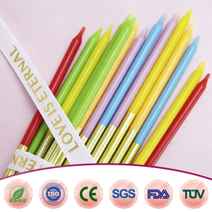 Lot de 12 bougies fines et longues écologiques pour gâteau, décorations dorées pour <span class=keywords><strong>anniversaire</strong></span>, mariage, Noël, Nouvel <span class=keywords><strong>An</strong></span> - Product Image 2