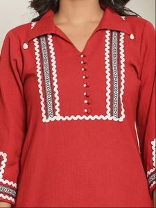 Ensemble coordonné pour femmes de créateur, vêtements de mode de qualité d'exportation, ensemble coordonné tendance pour femmes, style occidental, mélange de coton doux à bas prix - Product Image 3