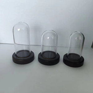 <span class=keywords><strong>Campana</strong></span> <span class=keywords><strong>de</strong></span> Vidrio Borosilicato <span class=keywords><strong>de</strong></span> Alta Calidad, Mini Domo con Base <span class=keywords><strong>de</strong></span> Madera, Soplado a Mano, Moderno, Ligero, Ecológico, Decoración para el Hogar - Product Image 1