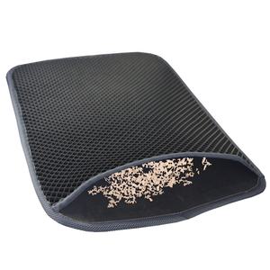 Yumuşak Kitty Paws kedi kumu matı kedi yoldaşları için çöp izleme temel aksesuar ortadan kaldırır - Product Image 4