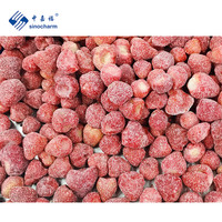 Sinocharm IQF buah segar, harga 500g 25-35mm stroberi Beku manis untuk yoghurt