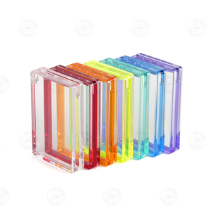 Factory Direct UV Resistant Magnetic Closure Clear Acrylic Graded Slab Holder Customizable Color Logo Easy Assembly for <b>Display</b> - Product Image 2