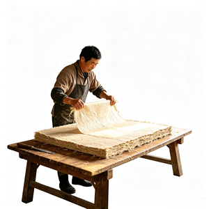 Papel de morera inspirado en el estilo bohemio Wabi Sabi para decoración de despedidas de soltera, estilo de fiesta boho y arreglos botánicos. - Product Image 2