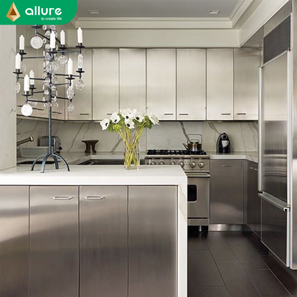 Allure Interior Design System Tiny Compact Stainless Steel Outdoor Kitchen Cabinets