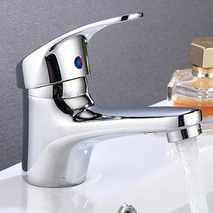 工厂供应商浴室水槽水龙头甲板安装铬单手柄单冷水清洗手锌体方形盆水龙头 - Product Image 2