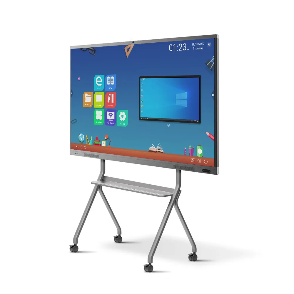 OEM Poling özelleştirilmiş 55 "65 75 86 98 110 inç interaktif beyaz tahta elektronik tahta akıllı tahta için eğitim ve konferans