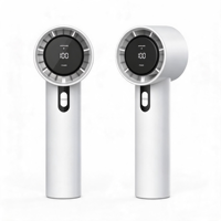 Ventilateur portable électrique mini turbo Longbank, nouvelle vente en gros, haute vitesse, 1-100 niveaux de vent, en plastique, rechargeable par USB