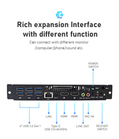 Mini PC OPS de alta calidad para pizarras interactivas, con procesador Intel Core i5/i7 de 13ª/14ª generación, DDR4 de 32G/64G, SSD de 256G, compatible con Windows 10/11 y Linux.