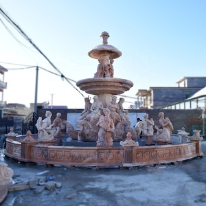Acqua <span class=keywords><strong>Fontana</strong></span> Di Trevi per la vendita pietra Di marmo intagliato a mano Beige moderni ornamenti da giardino Villa pietra naturale colore CN;HEB - Product Image 6