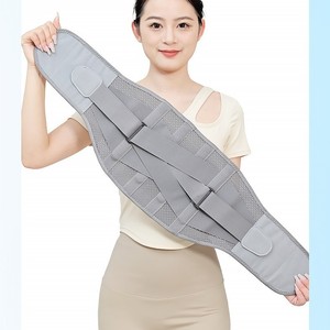 Lumbar Support Belt Adjustable Waist <b>Brace</b> For <b>Back</b> Pain Relief Adult Size Gray - Product Image 1