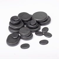 Ensemble de 16 pierres de massage chaudes en jade 100% naturel, boîte de pierres énergétiques pour spa, compresse chaude thermostatique automatique pour le raffermissement de la peau