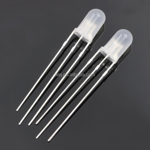 Wej nhà máy 5 mét màu kép Vòng 3pin Red & Green Red & Blue nước rõ ràng chung anode/cathode 5 mét bi-màu <span class=keywords><strong>LED</strong></span> Dip Diode - Product Image 4