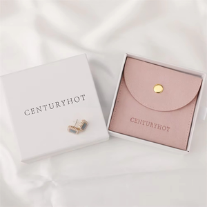 Sac à bouton-pression en velours avec logo personnalisé Emballage de bijoux en microfibre souple Pochette pour bracelet, collier, boucles d'oreilles, bagues - Product Image 5