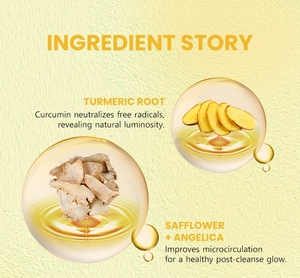 Gel Douche Exfoliant au Curcuma <span class=keywords><strong>Bain</strong></span> Corps Spa Blanchissant Gel Nettoyant Corps Naturel et <span class=keywords><strong>Bio</strong></span> au Curcuma - Product Image 5