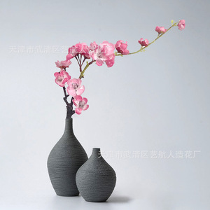 กิ่งดอกพลัมประดิษฐ์ 46-56 ซม. ดอกไม้ผ้าไหม ตกแต่งงานแต่งงานและบ้าน - Product Image 1
