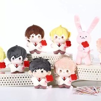 Ouran High School Host Club Pendentif en peluche Personnage d'anime mignon Porte-clés poupée douce Kawaii Boîte surprise à collectionner