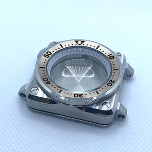 Boîtier carré accessoires de montre en acier inoxydable scellé couverture arrière 42MM anneau en acier pour NH35/36 SKX007 <span class=keywords><strong>SKX009</strong></span> mouvement montres - Product Image 3