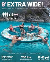 Hamac flottant géant durable, prix usine, île flottante gonflable pour fête, piscine, quai - Vente chaude