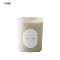 Boîte cadeau de luxe, bougie parfumée artisanale en verre givré, parfum naturel, pour cadeau d'anniversaire et usage intérieur