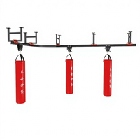 Support robuste pour sac de boxe avec cadre de suspension, équipement de gym intérieur, taille et couleur personnalisables, système à poulies