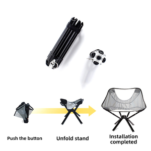Chaise pliante compacte et légère, robuste, pour l'extérieur, facile à monter, pour la plage et le camping, pour adultes - Product Image 3