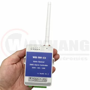 WH-300 pengendali jarak jauh alarm 4G gratis panggilan akses pintu nirkabel pembuka pintu GSM gerbang pembuka saklar Relay