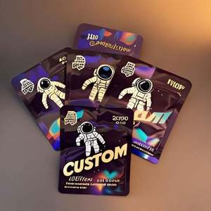 Luxury Holographic Ziplock <b>Bag</b> Custom Shape 3.5g Chocolate Premium Retail Packaging Reusable Resealable Sushi Pet Chewing Gum - Product Image 4