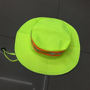 Hola Vis Seguridad Alta visibilidad Logotipo personalizado Trabajo Sombreros para el sol Fluorescente Reflectante Seguridad Trabajo Sombrero - Product Image 5
