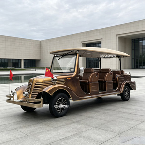 Carro Eléctrico Turístico Vintage de Gran Venta, Carro Clásico Retro para Pasajeros, Ideal para Centros de Exposiciones y Transporte en Resorts - Product Image 1