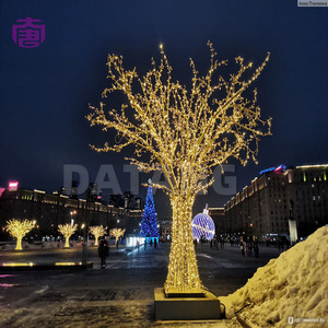 Arbre en cristal LED lumineux décoratif pour aménagement paysager et exposition extérieure lors de festivals, avec une lueur ambiante étincelante - Product Image 1