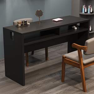 Mesa de Manicura con Superficie de Madera, Diseño Retro, para Salón de Belleza - Product Image 2