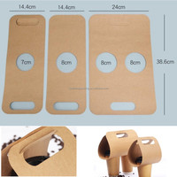Porte-gobelet en papier kraft portable pour thé, café, à emporter, design anti-fuite avec logo, laminage mat, gaufrage, utilisation pour la tequila