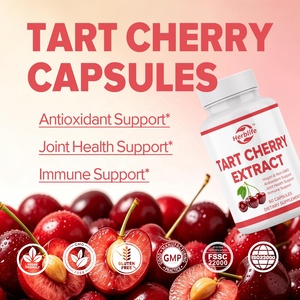 OEM ODM Hot Selling Tart Cherry Extract Capsules Vegan Non-GMO <b>Herbal</b> <b>Supplement</b> Antioxidant Joint Health Immune Support - Product Image 3