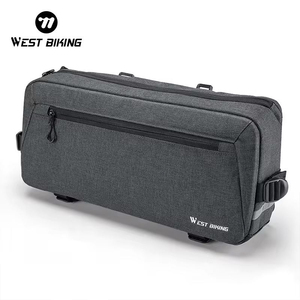 Sac de guidon de vélo WEST BIKING grande capacité, grande ouverture, réfléchissant, multifonction, avec boucle, fermeture éclair et bandoulière - Product Image 3