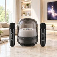 Enceinte Karaoké Sans Fil pour la Maison avec Microphone Portable, Effets d'Éclairage RGB, Enceinte de Fête pour Soirées dans la Chambre