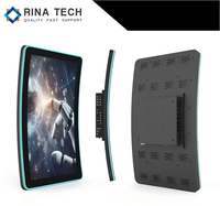 Rina Tech Curved All in One Android 23,6 27 32 43 Monitor de pantalla táctil de 55 pulgadas para señalización industrial/publicitaria/juegos