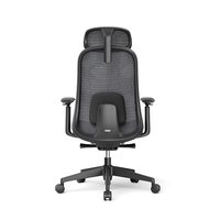 Chaise de bureau pivotante en maille respirante avec accoudoirs 4D, chaise de conférence moderne pour personnel