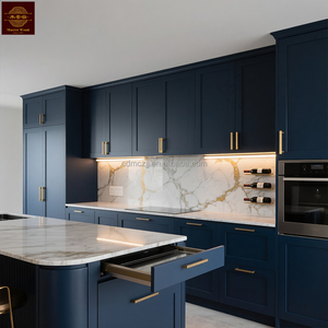 Tùy Chỉnh Hiện Đại Tủ Bếp Gỗ Rắn Shaker Phong Cách Bán Buôn <span class=keywords><strong>Melamine</strong></span> Hội Đồng Quản Trị Tủ Cabinetry Cho Căn Hộ - Product Image 3