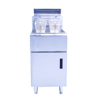 Friteuse à gaz propane professionnelle 24L, équipement de friteuse à gaz pour frites, vente populaire