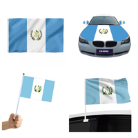 Vente chaude drapeau personnalisé du Guatemala 3x5ft polyester drapeaux bannière et capot moteur couverture de voiture fenêtre guatemala drapeau