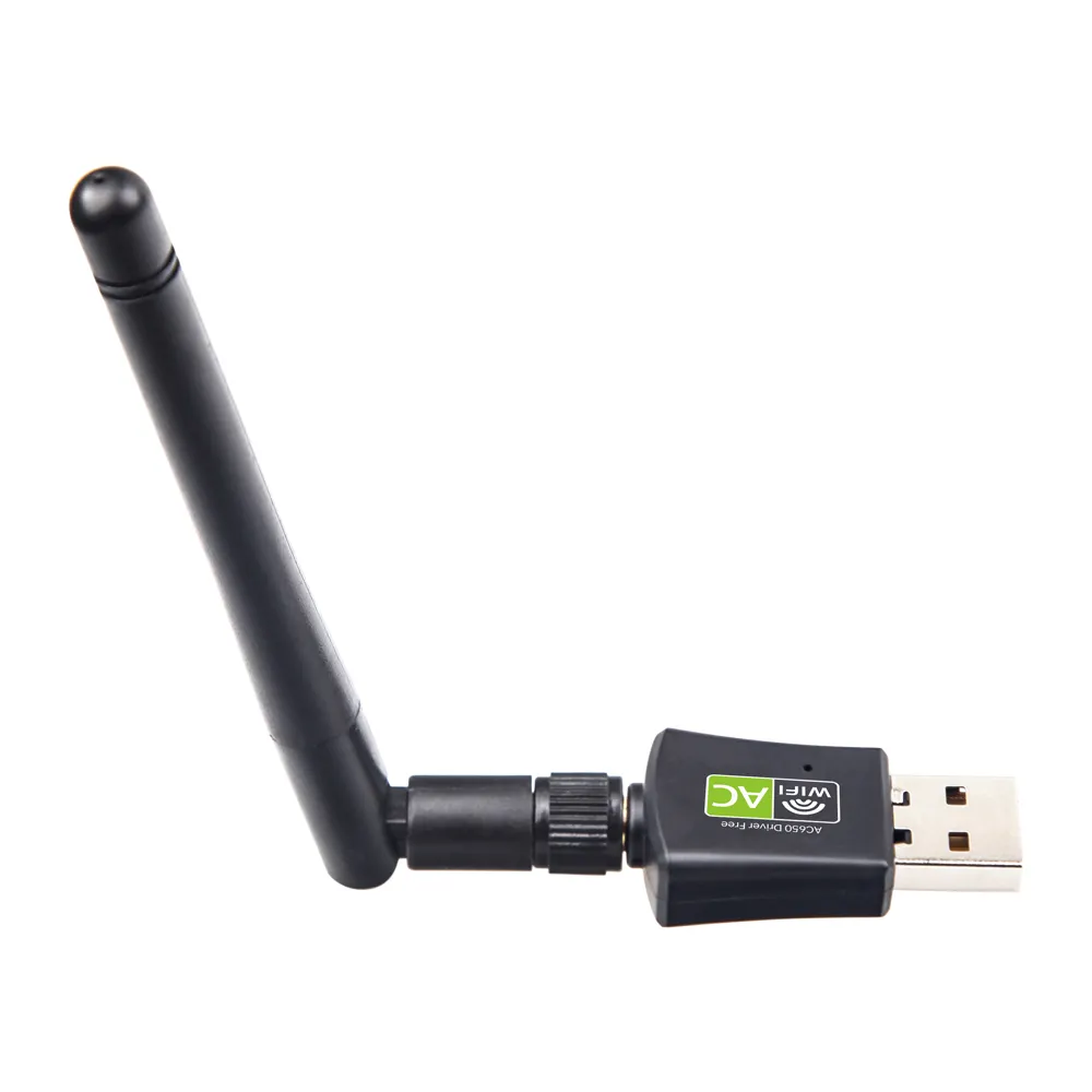 Không dây USB Wifi Adapter 600Mbps card mạng 2.4 5GHz Wi-Fi Receiver USB LAN Ethernet Receiver miễn phí điều khiển