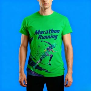 Camiseta Deportiva de Poliéster 100% Tejida, de Secado Rápido, con Sublimación Personalizada para Hombre, Maratón 2026 - Product Image 5