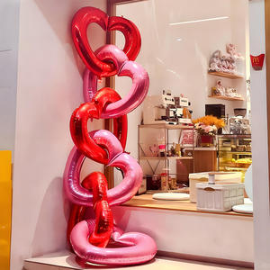 40-Zoll-Herzballons Großer hohler Herz folien ballon zum Valentinstag Hochzeit Baby party Jubiläums feier Dekor - Product Image 5