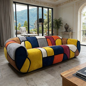 Juego de Sofás Modulares de Tela Colorida y de Alta Calidad Estilo Villa Moderna <span class=keywords><strong>Picasso</strong></span> Elements con Relleno de Espuma para Sala de Estar - Product Image 2